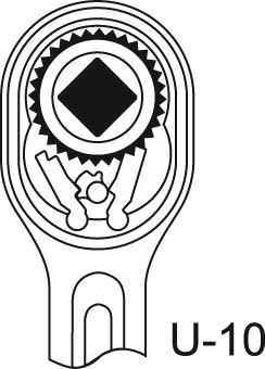 GEDORE 2193 U-10 cricchetto reversibile 1" 810 mm