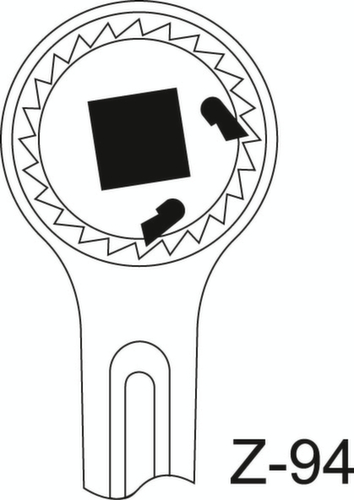 2193 Z-94 Cricchetto ad ingranaggi 1" 720 mm