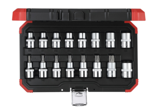 GEDORE RED R68003016 Set di chiavi a bussola 1/2" TX E10-24T30-70 16 pezzi
