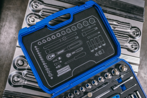 GEDORE 19 BMC 20 set di chiavi a bussola 1/4"+1/2"