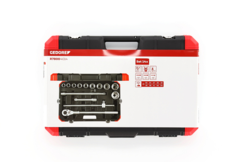 GEDORE R78004014 Set di chiavi a bussola 3/4" 22-50mm 14 pezzi