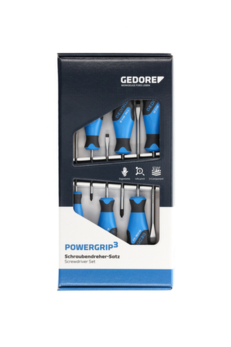 GEDORE 2150-2160 PH-06 3C-Set di cacciaviti 6 pezzi IS 4-8 PH 1-2