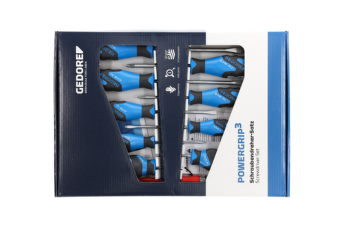 GEDORE 2150-2160 PH-010 3C-Set di cacciaviti 10 pezzi IS 3-8 PH 1-2