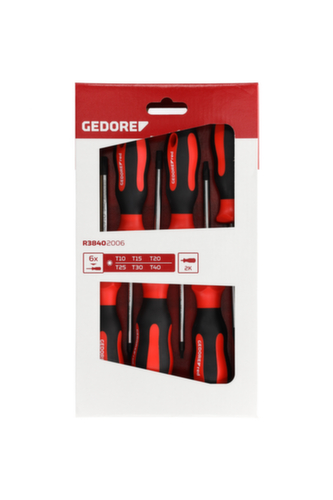 GEDORE R38402006 2C-Set di cacciaviti T10-40 6 pezzi