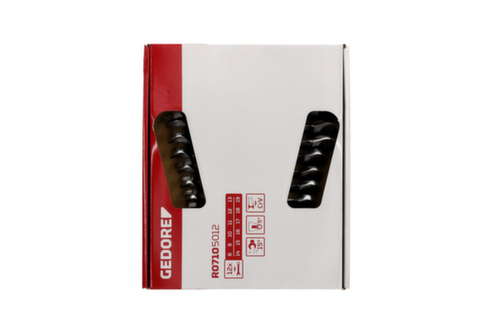 GEDORE R07105012 Set di chiavi a cricchetto combinate SW8-19 mm 12 pezzi