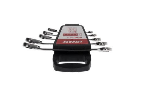 GEDORE R07205005 Set di chiavi combinate a cricchetto SW8-19 mm 5 pezzi