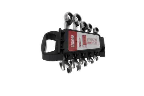 GEDORE R07205005 Set di chiavi combinate a cricchetto SW8-19 mm 5 pezzi