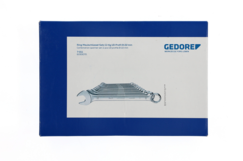 GEDORE 7-011 Set di chiavi combinate 11 pezzi profilo UD 8-22 mm