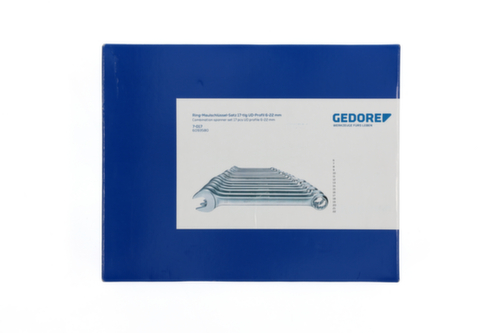 GEDORE 7-017 Set di chiavi combinate 17 pezzi profilo UD 6-22 mm