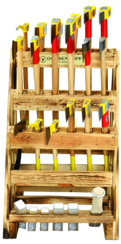 OX VS 24 R Supporto per ascia banda rossa più 24 pezzi