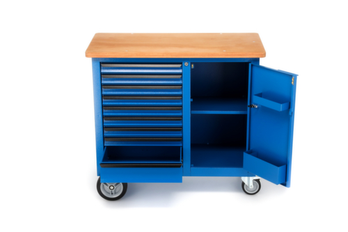 GEDORE 1504 0810 Banco da lavoro scorrevole con 9 cassetti