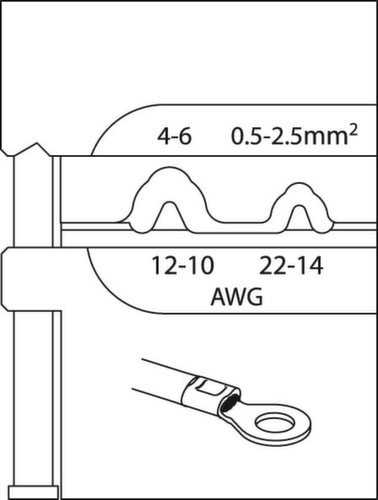 S 8140 E Set di pinze a crimpare ELECTRONIC 4 pezzi