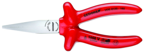 VDE 8120-160 Pinze a becchi piatti VDE con isolamento a immersione 160 mm