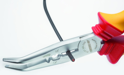 VDE 8131 AB-200 H Pinza multimandrino VDE 200 mm angolata