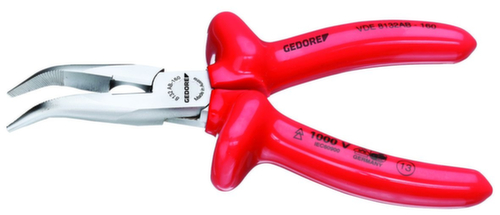 VDE 8132 AB-160 VDE Pinze a becchi piatti con isolamento a immersione 160 mm