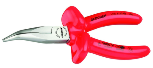 VDE 8132 AB-160 VDE Pinze a becchi piatti con isolamento a immersione 160 mm