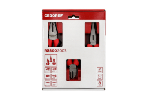 GEDORE R28002003 Set di pinze con impugnatura 2K 3 pezzi