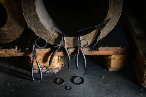 GEDORE R28002004 Set di pinze per anelli di sicurezza diritti + angolati a 90° 4 pezzi