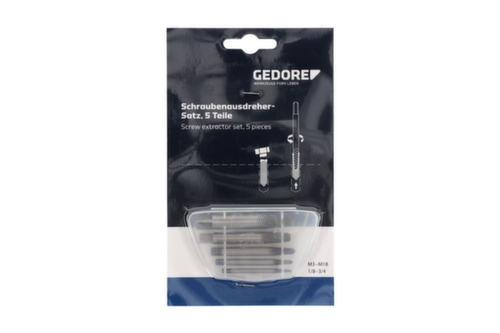 GEDORE 8551 S-005 Set di estrattori di viti 5 pezzi M3-M18