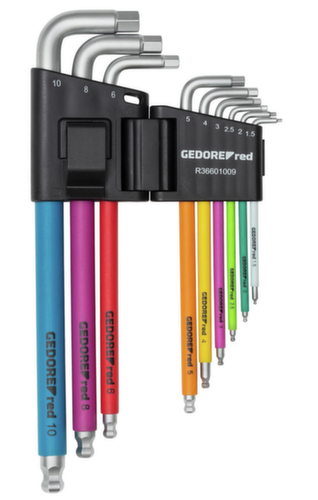 R36601009 Set di viti a testa esagonale 1,5-10 mm 9 pezzi con codice colore