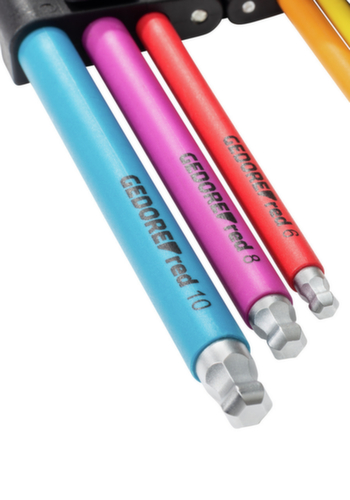 R36601009 Set di viti a testa esagonale 1,5-10 mm 9 pezzi con codice colore