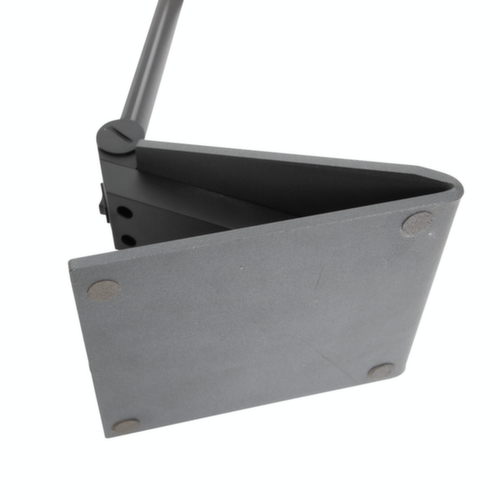 MAUL lampada LED da tavolo regolabile MAULsolaris, luce bianco neutro, argento