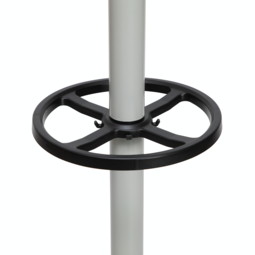 MAUL Appendiabiti MAULcaligo, con 16/8/8 ganci, RAL 9004 nero segnale / simile a RAL 9006 alluminio brillante