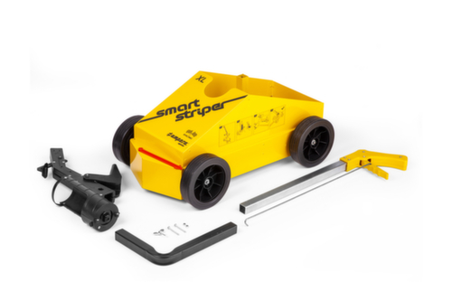 Dispositivo di marcatura del pavimento Smart Striper® per barattoli di vernice, giallo