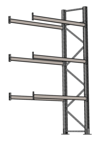 SCHULTE Portapallet per 8 pallet, 1950 mm di larghezza, 4 piani di stoccaggio