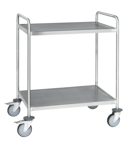 Kongamek Carrello a ripiani in acciaio inox