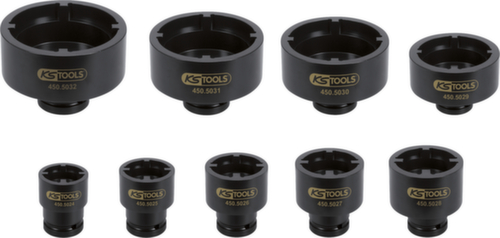 Set di chiavi per dadi scanalati