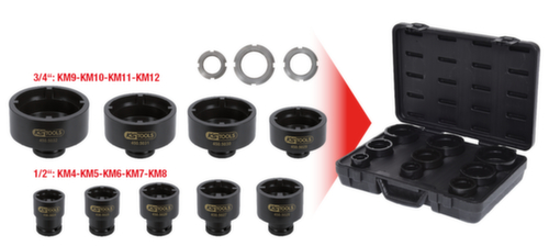 Set di chiavi per dadi scanalati