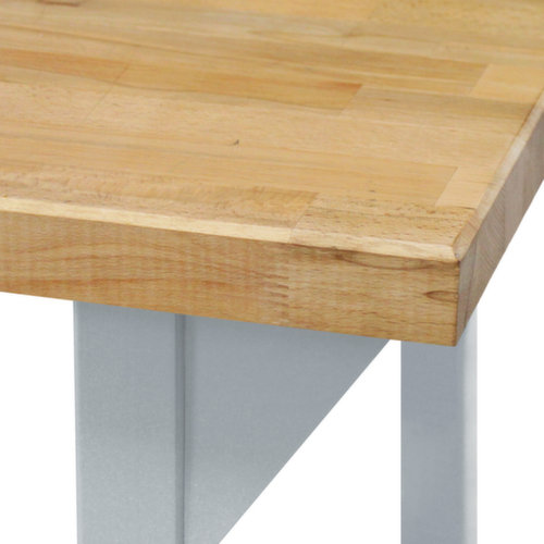 Banco da lavoro con piano in legno massiccio di faggio