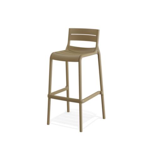 VEBA Sgabello da bar Essentials Calor, sedile color sabbia