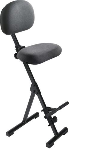 meychair Sostegno pieghevole in piedi Futura Light AF-SR con schienale, altezza sedile 540 - 900 mm, sedile antracite