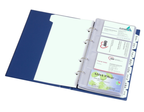 EICHNER Libro per biglietti da visita in PVC blu