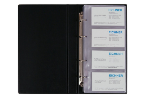EICHNER Libro per biglietti da visita in PVC blu