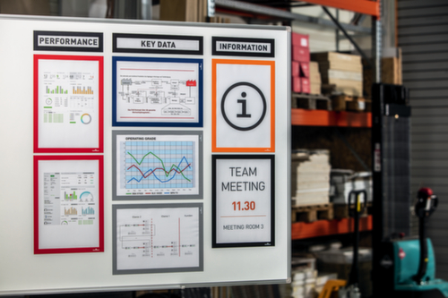 Durable cornice informativa DURAFRAME® MAGNETIC TOP magnetica, DIN A4, retro magnetico