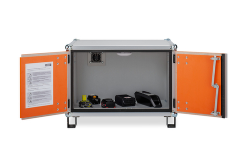 Cemo Armadio per magazzino antideflagrante per batterie agli ioni di litio lockEX 8/5 inforcabile, altezza x larghezza x profondità 520 x 800 x 660 mm