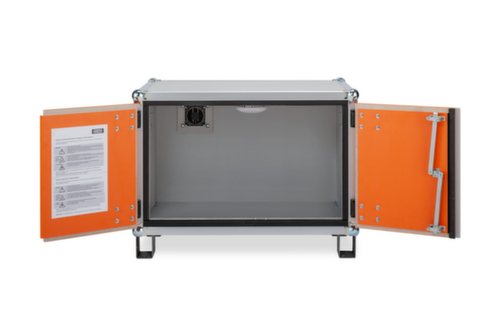Cemo Armadio per magazzino antideflagrante per batterie agli ioni di litio lockEX 8/5 inforcabile, altezza x larghezza x profondità 520 x 800 x 660 mm