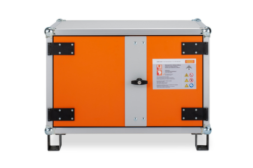 Cemo Armadio per magazzino antideflagrante per batterie agli ioni di litio lockEX 8/5 inforcabile, altezza x larghezza x profondità 520 x 800 x 660 mm