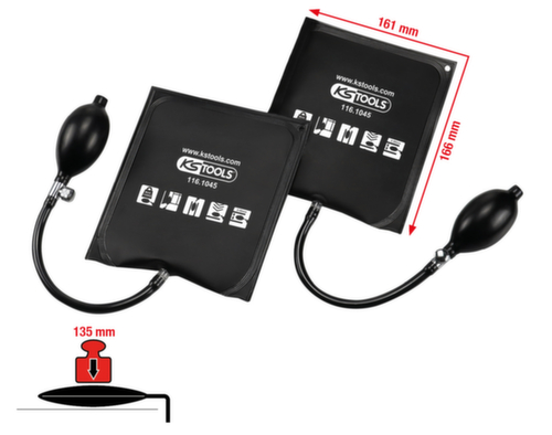 Set di cuscinetti a pressione con pompa manuale