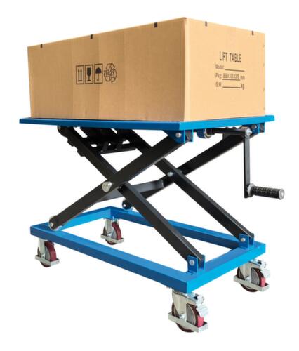 UDOBÄR Piano sollevatore mobile con alberino, carico max. 350 kg, 950x600 mm