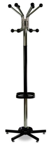 UDOBÄR Appendiabiti con portaombrelli, nero/argento