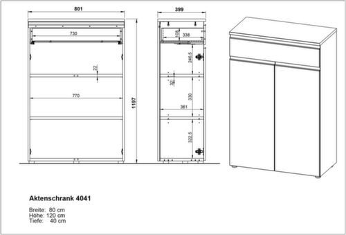 Armadio di archiviazione GW-BEDANO