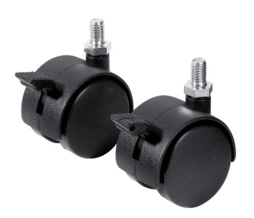 Franken 2 ruote piroettanti con freno per parete mobile