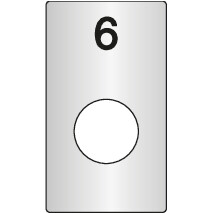 C+P Targa Classic Plus per armadio guardaroba o con cassette di sicurezza