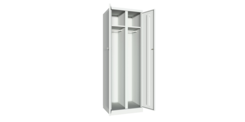 PAVOY Armadio per vestiti / biancheria Basis Plus con 2 scomparti, larghezza scomparto 300 mm