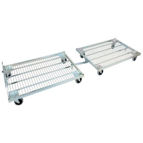 Timone e giunto per contenitore con ruote