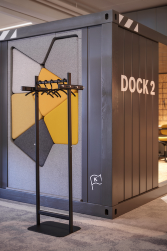 MAUL Appendiabiti MAULsalsa, con 8/2 ganci, RAL9004 nero segnale